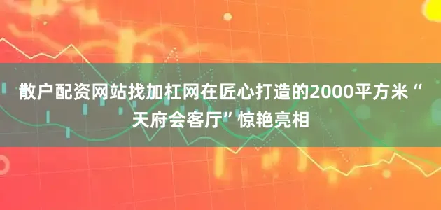 散户配资网站找加杠网在匠心打造的2000平方米“天府会客厅”惊艳亮相